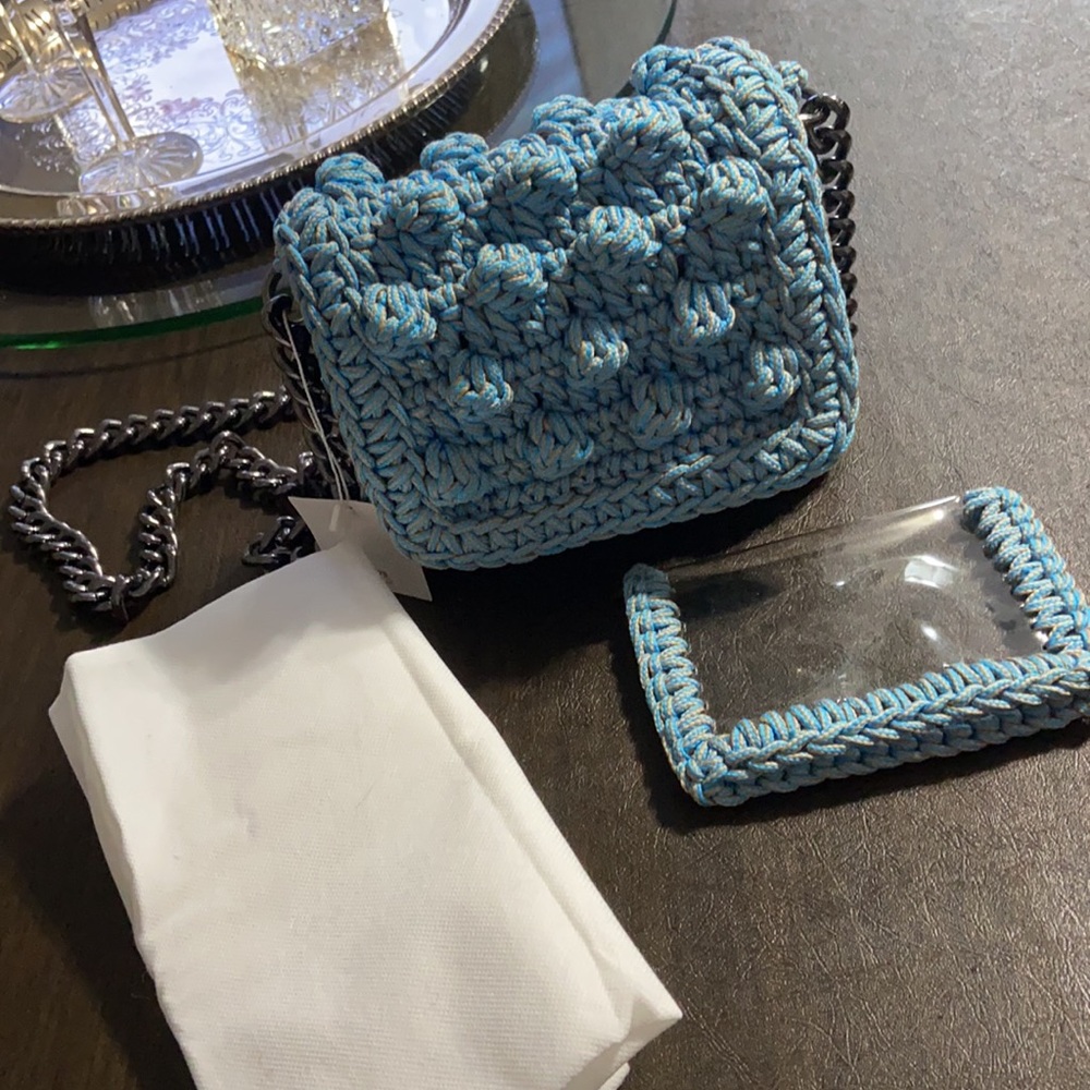 New- Handmade crochet Crossbody bag.